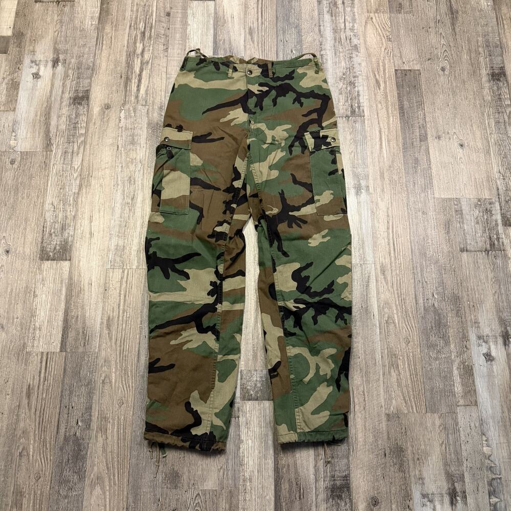 Vintage 1985 USGI Chemical Protective Suit Trousers Small Camo 8415-01-137-1703
